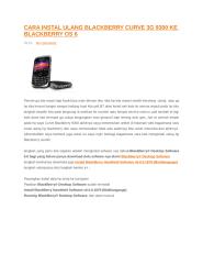 CARA INSTAL ULANG BLACKBERRY CURVE 3G 9300 KE BLACKBERRY OS 6.docx
