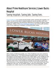 About Prime Healthcare Services _ Lower Bucks Hospital.docx